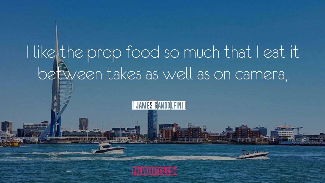 James Gandolfini Quotes: I like the prop food