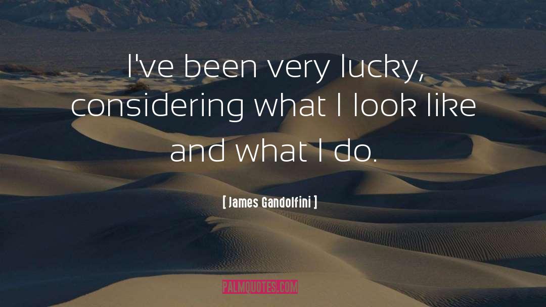 James Gandolfini Quotes: I've been very lucky, considering