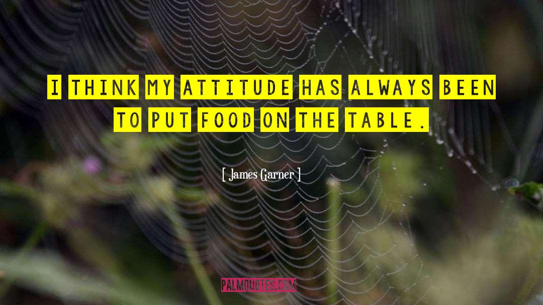 James Garner Quotes: I think my attitude has