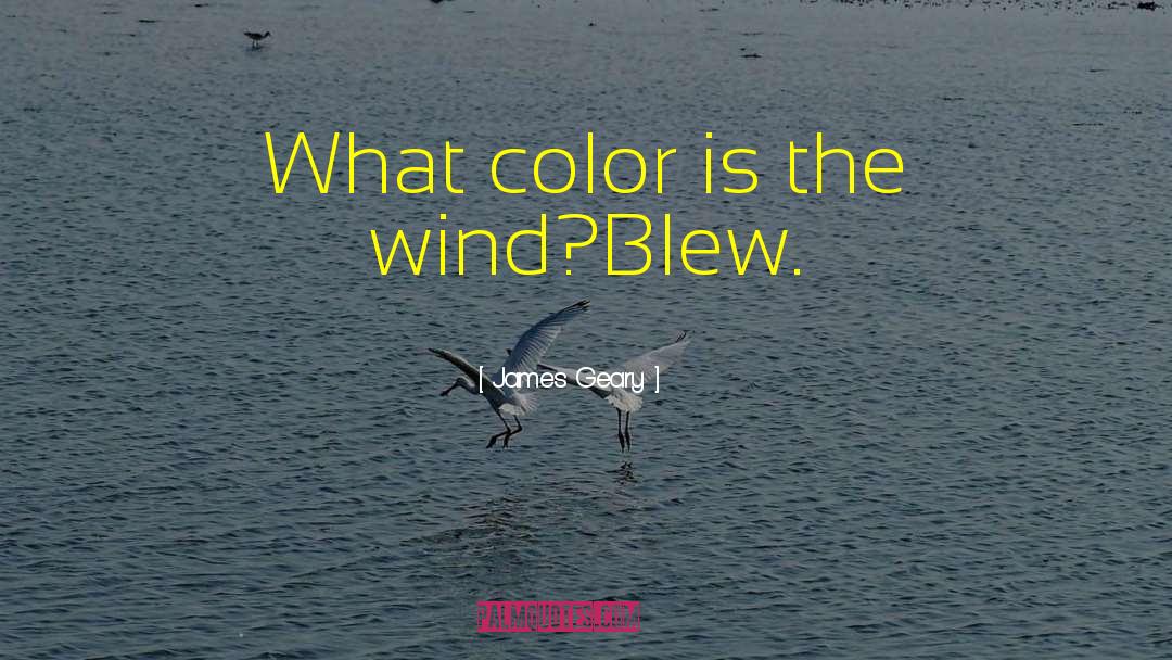 James Geary Quotes: What color is the wind?<br