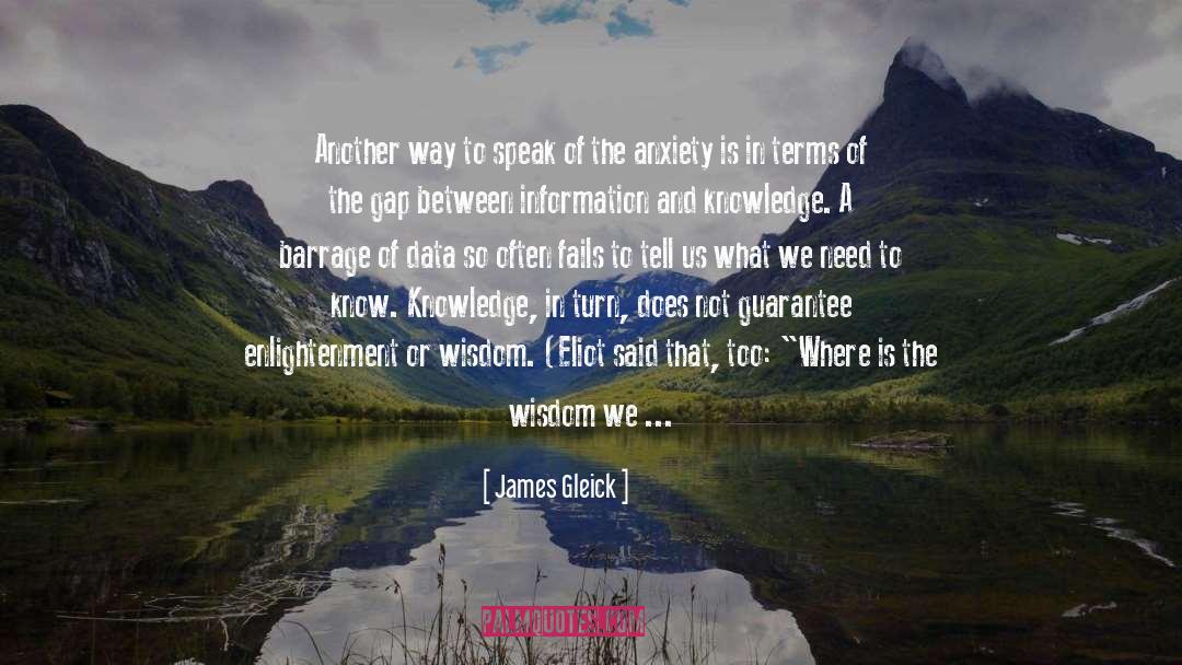 James Gleick Quotes: Another way to speak of