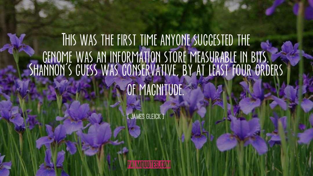 James Gleick Quotes: This was the first time