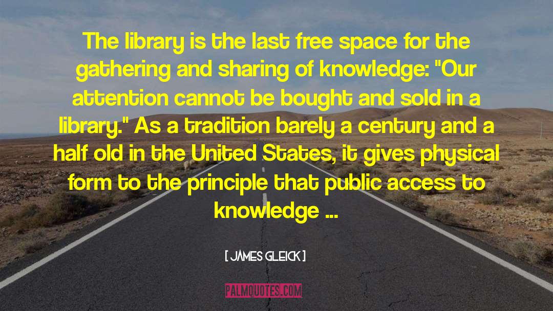James Gleick Quotes: The library is the last