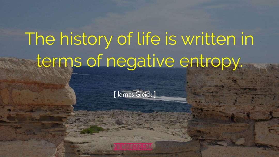 James Gleick Quotes: The history of life is