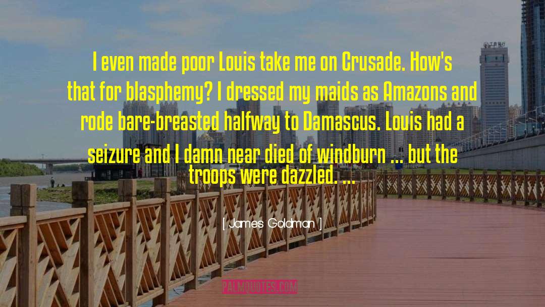 James Goldman Quotes: I even made poor Louis