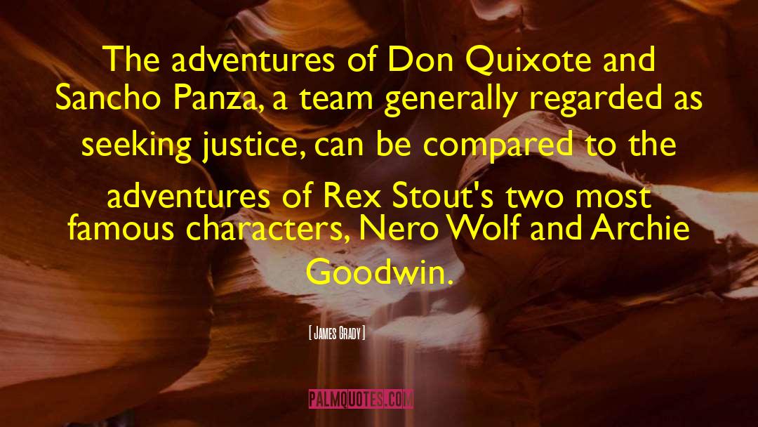 James Grady Quotes: The adventures of Don Quixote