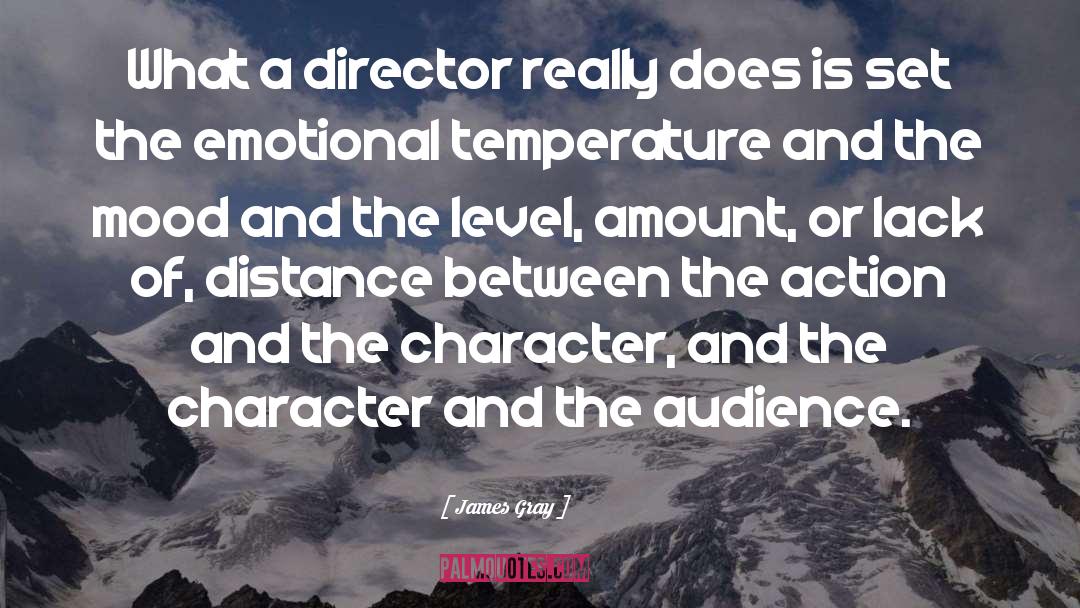 James Gray Quotes: What a director really does