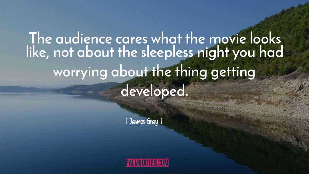 James Gray Quotes: The audience cares what the