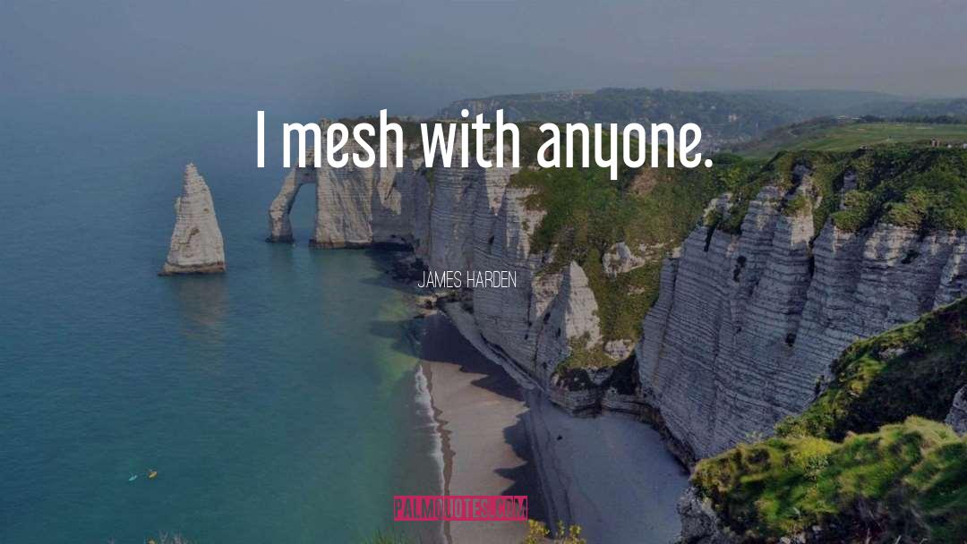 James Harden Quotes: I mesh with anyone.