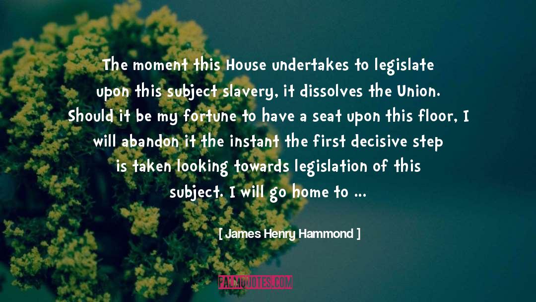 James Henry Hammond Quotes: The moment this House undertakes