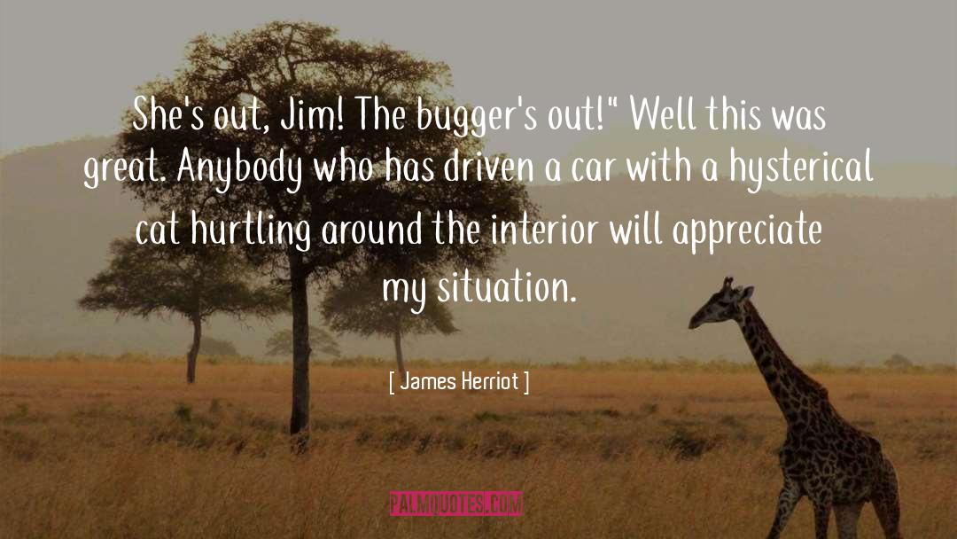 James Herriot Quotes: She's out, Jim! The bugger's