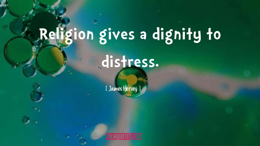 James Hervey Quotes: Religion gives a dignity to