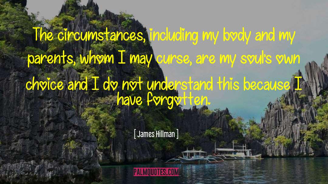 James Hillman Quotes: The circumstances, including my body