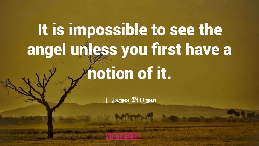 James Hillman Quotes: It is impossible to see