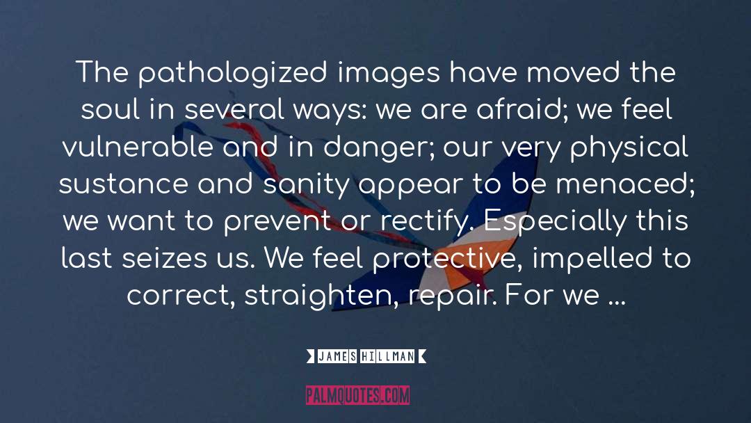 James Hillman Quotes: The pathologized images have moved