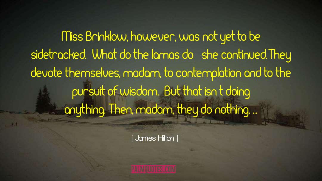 James Hilton Quotes: Miss Brinklow, however, was not