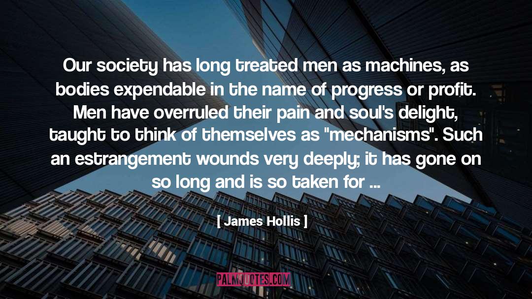 James Hollis Quotes: Our society has long treated