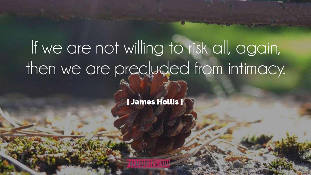James Hollis Quotes: If we are not willing