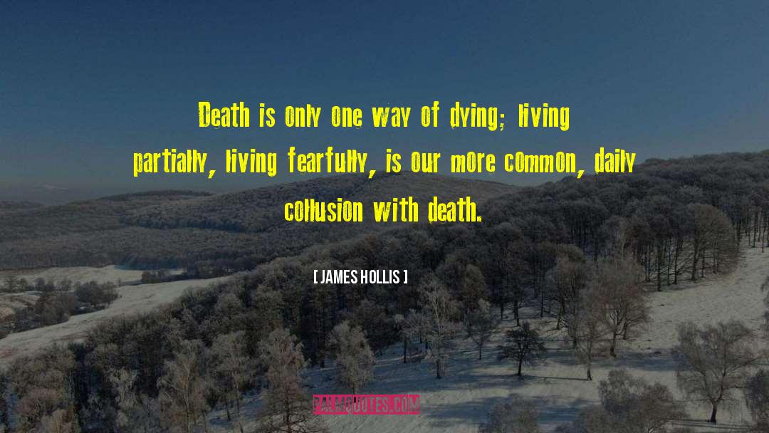James Hollis Quotes: Death is only one way