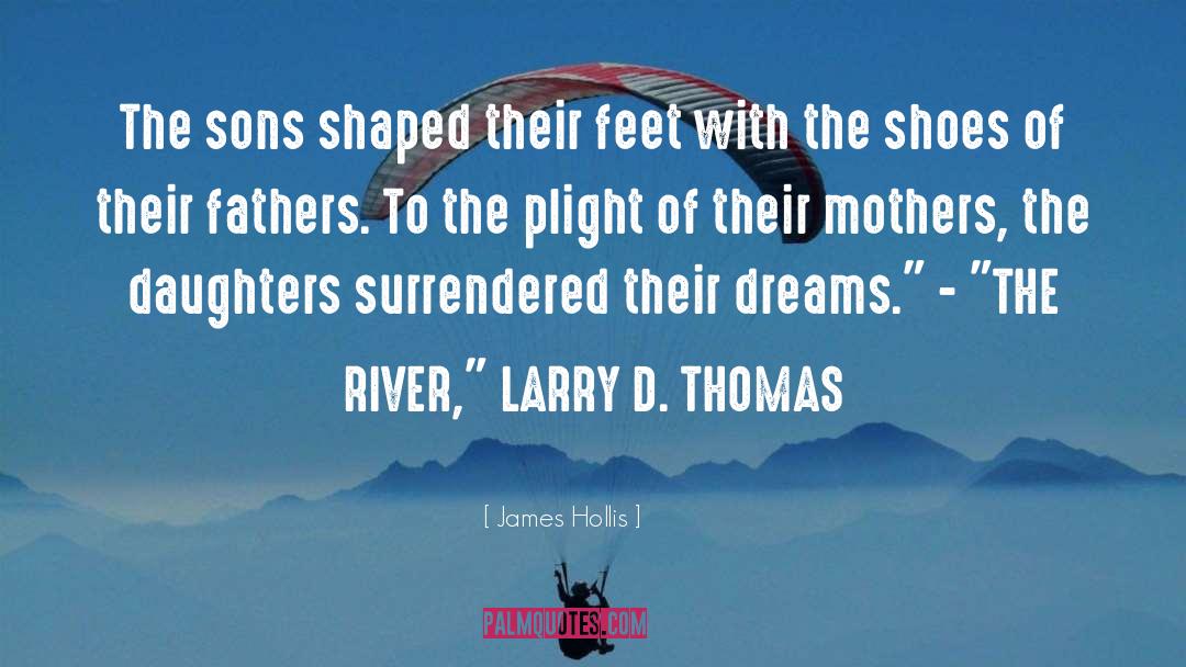 James Hollis Quotes: The sons shaped their feet