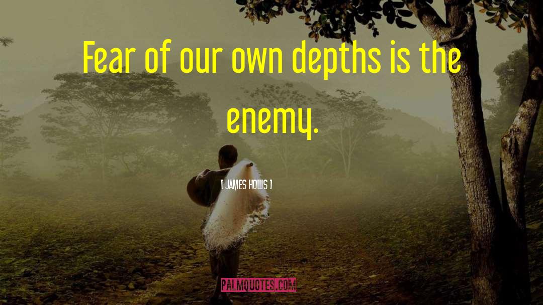 James Hollis Quotes: Fear of our own depths
