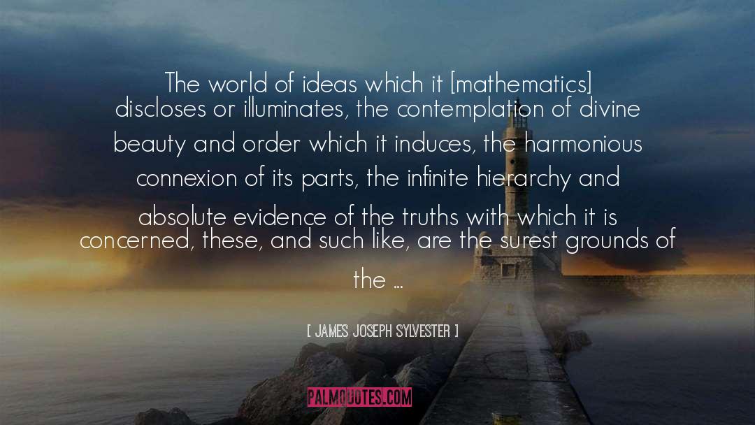 James Joseph Sylvester Quotes: The world of ideas which
