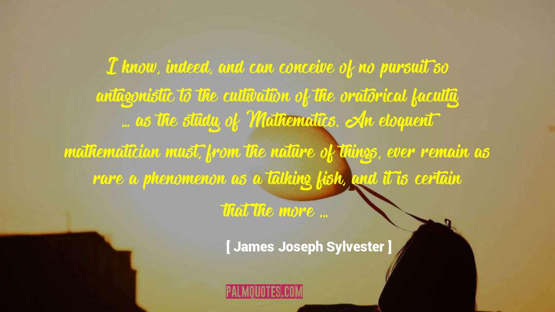 James Joseph Sylvester Quotes: I know, indeed, and can