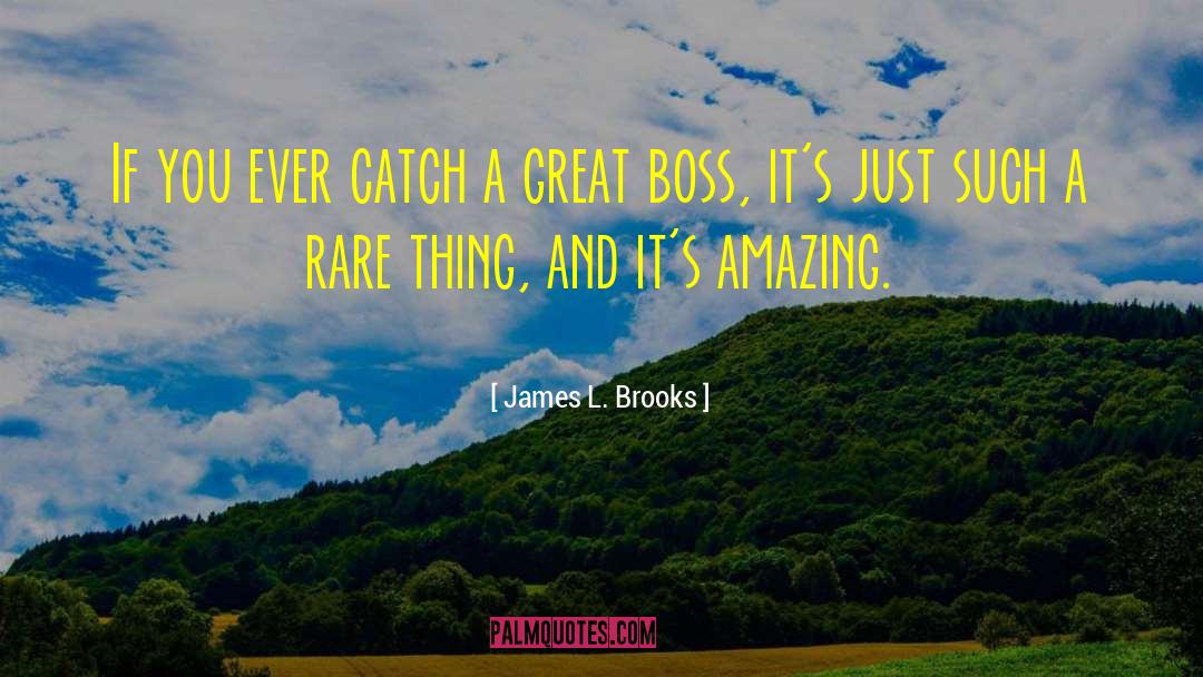 James L. Brooks Quotes: If you ever catch a
