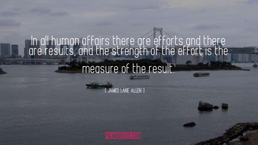 James Lane Allen Quotes: In all human affairs there