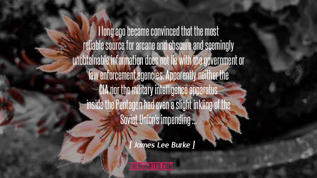 James Lee Burke Quotes: I long ago became convinced