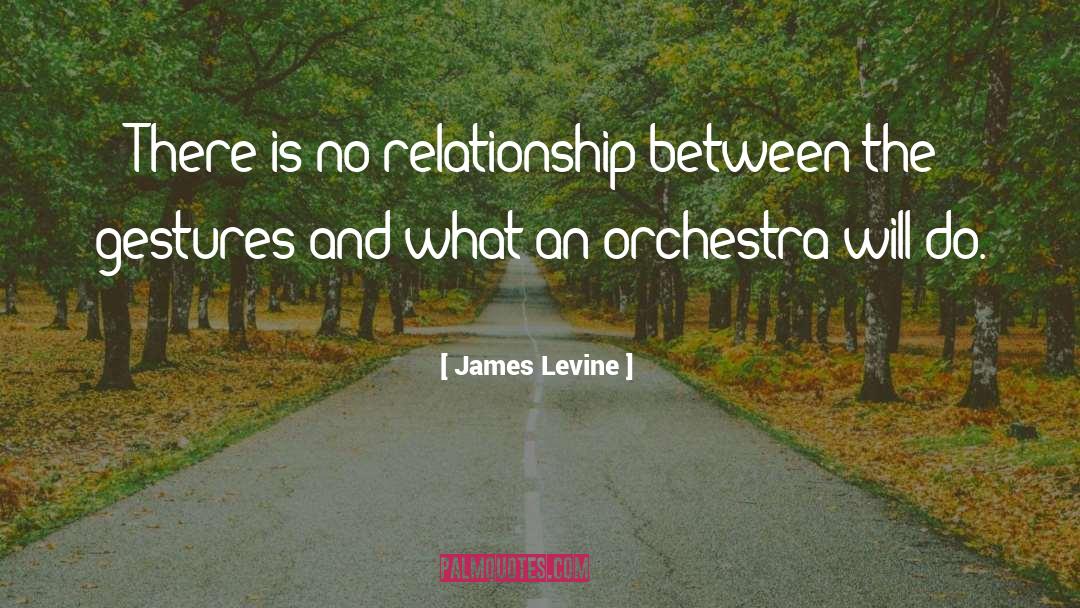 James Levine Quotes: There is no relationship between