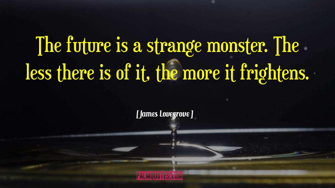 James Lovegrove Quotes: The future is a strange