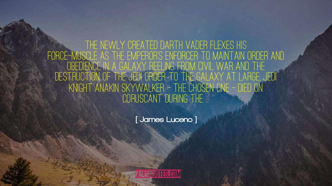 James Luceno Quotes: The newly created Darth Vader