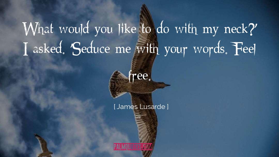 James Lusarde Quotes: What would you like to