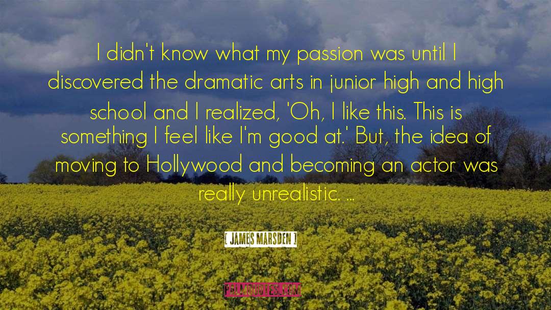 James Marsden Quotes: I didn't know what my