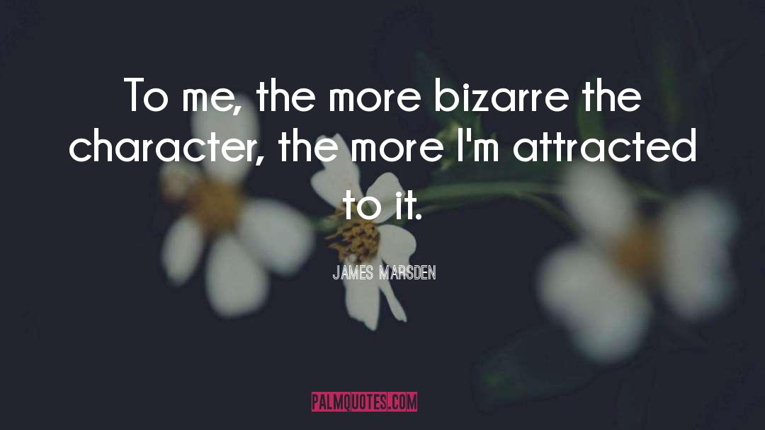 James Marsden Quotes: To me, the more bizarre