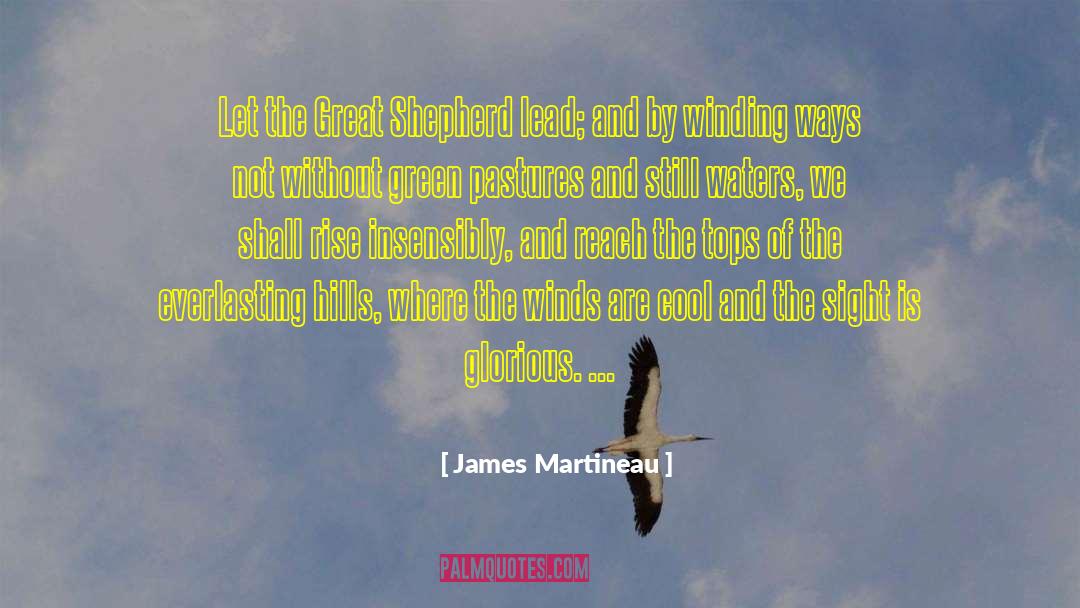 James Martineau Quotes: Let the Great Shepherd lead;