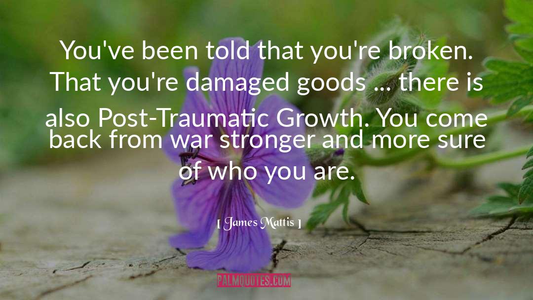 James Mattis Quotes: You've been told that you're