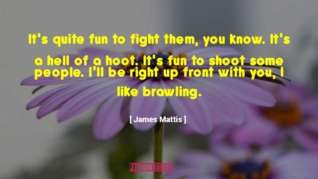 James Mattis Quotes: It's quite fun to fight
