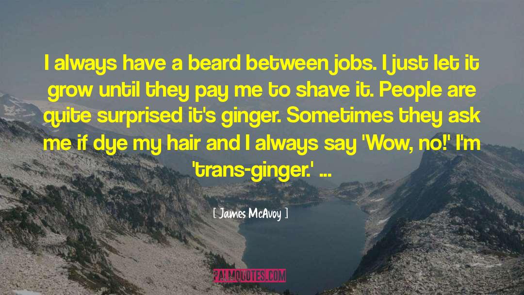 James McAvoy Quotes: I always have a beard