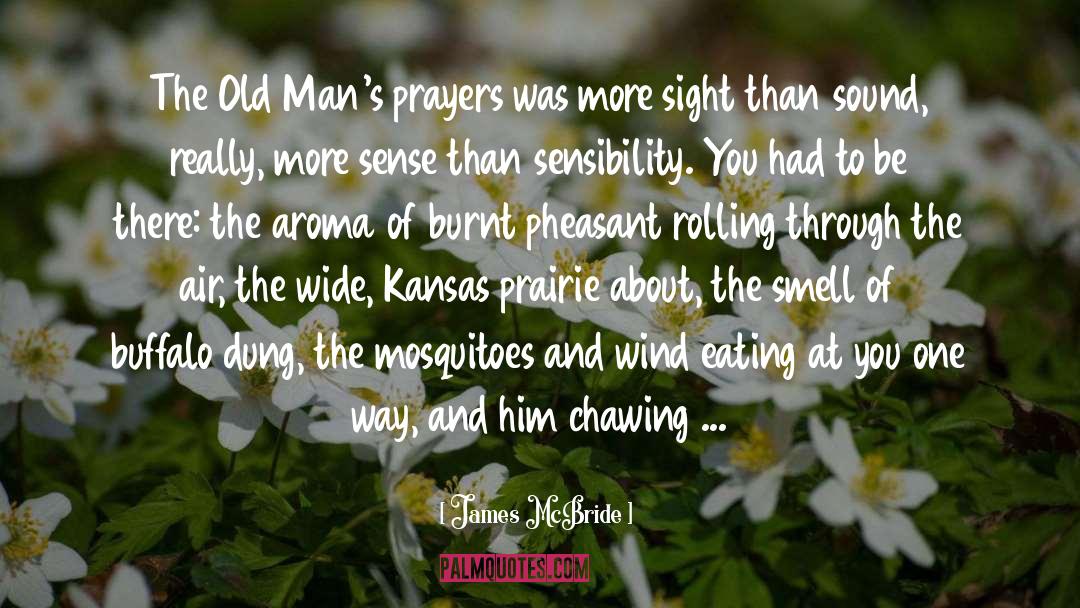James McBride Quotes: The Old Man's prayers was
