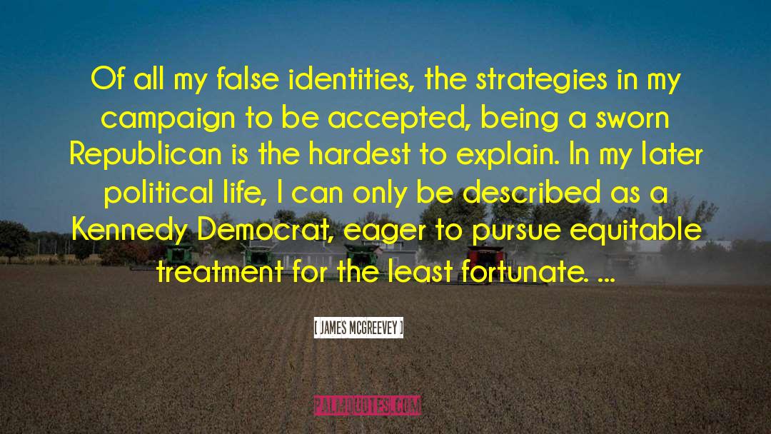 James McGreevey Quotes: Of all my false identities,
