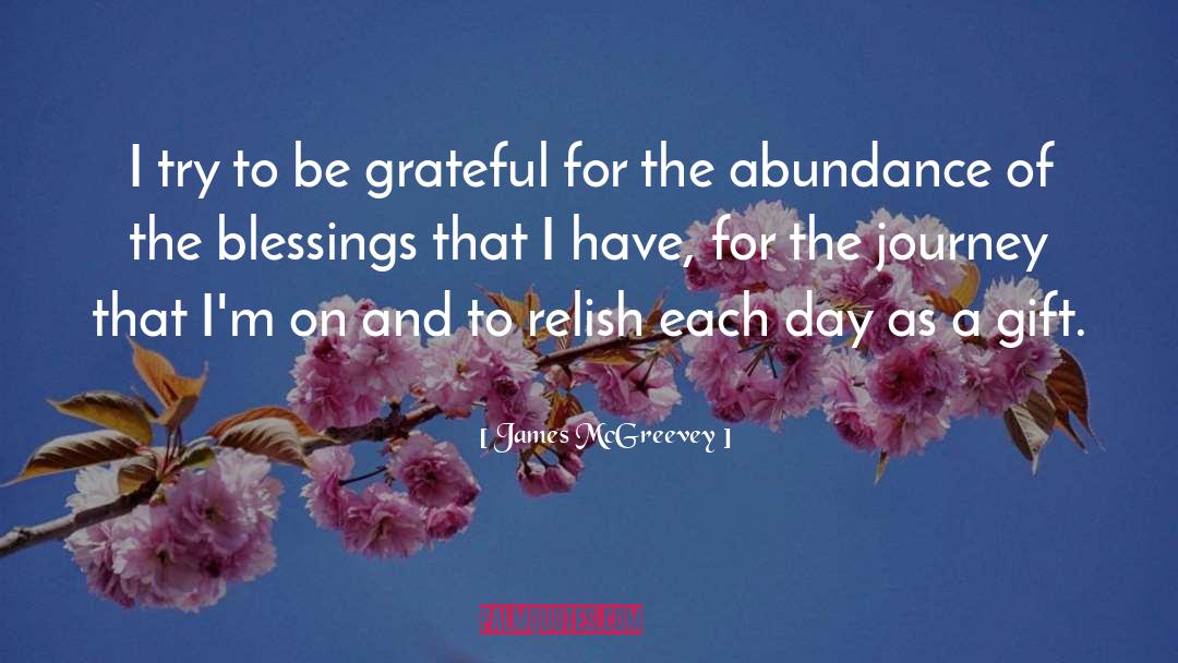 James McGreevey Quotes: I try to be grateful