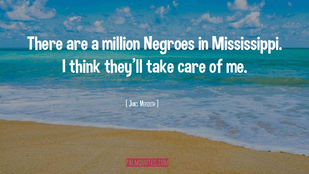 James Meredith Quotes: There are a million Negroes