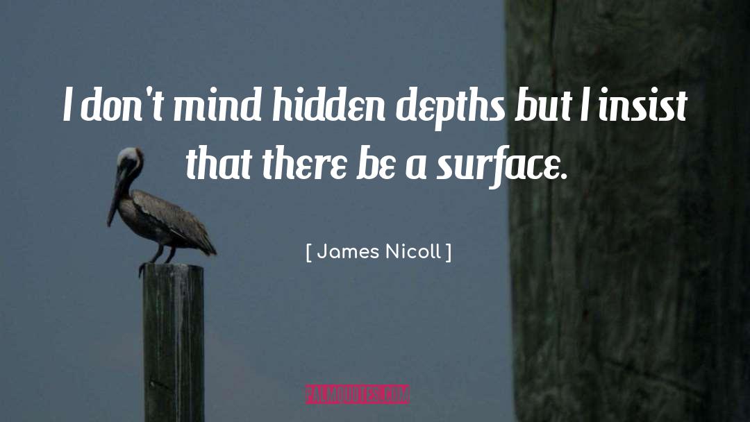 James Nicoll Quotes: I don't mind hidden depths