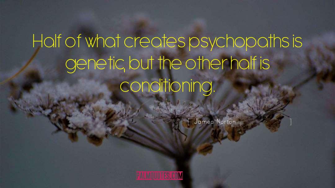 James Norton Quotes: Half of what creates psychopaths