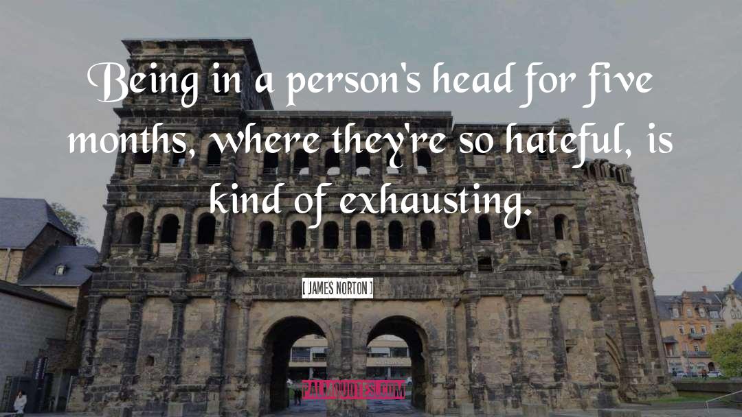 James Norton Quotes: Being in a person's head