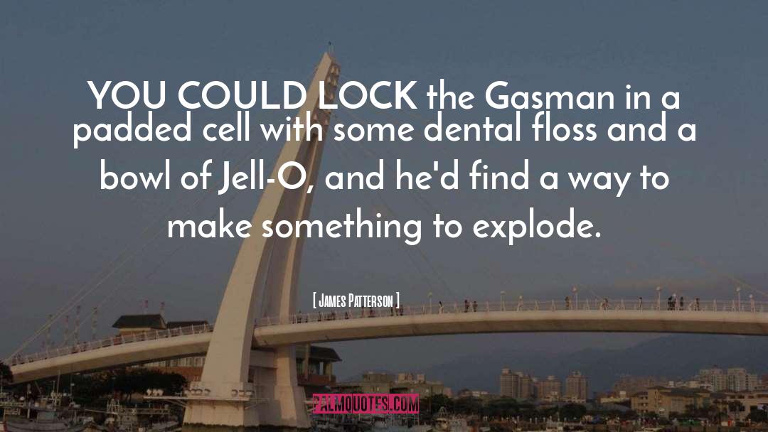James Patterson Quotes: YOU COULD LOCK the Gasman