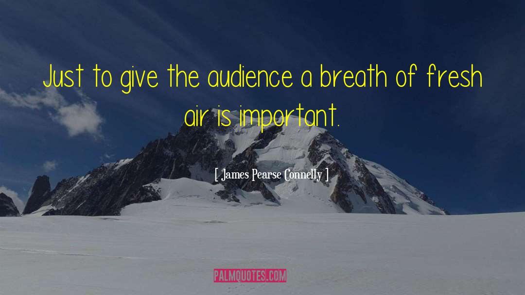 James Pearse Connelly Quotes: Just to give the audience