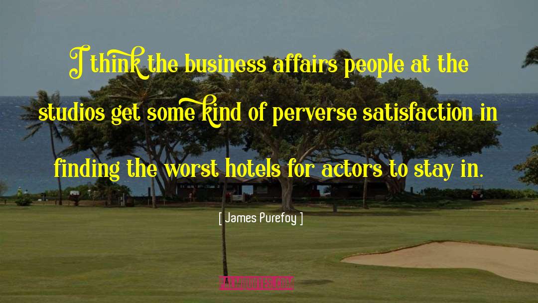 James Purefoy Quotes: I think the business affairs